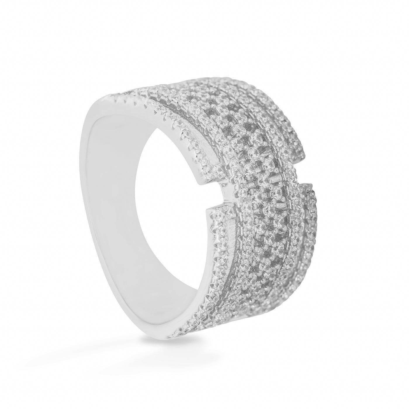 Elise Roman Pave - Ring