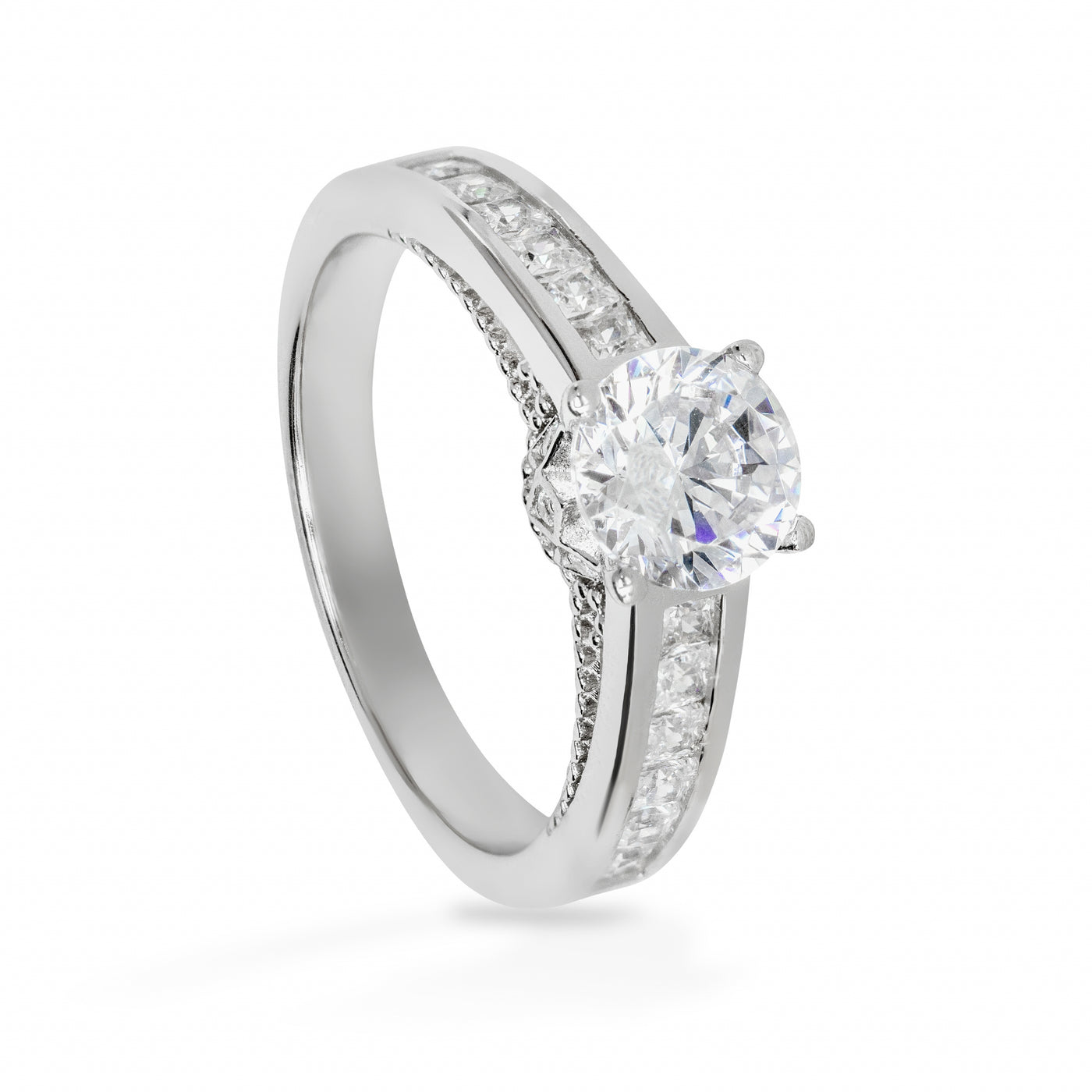 Elodie Complex Solitaire Pave - Ring