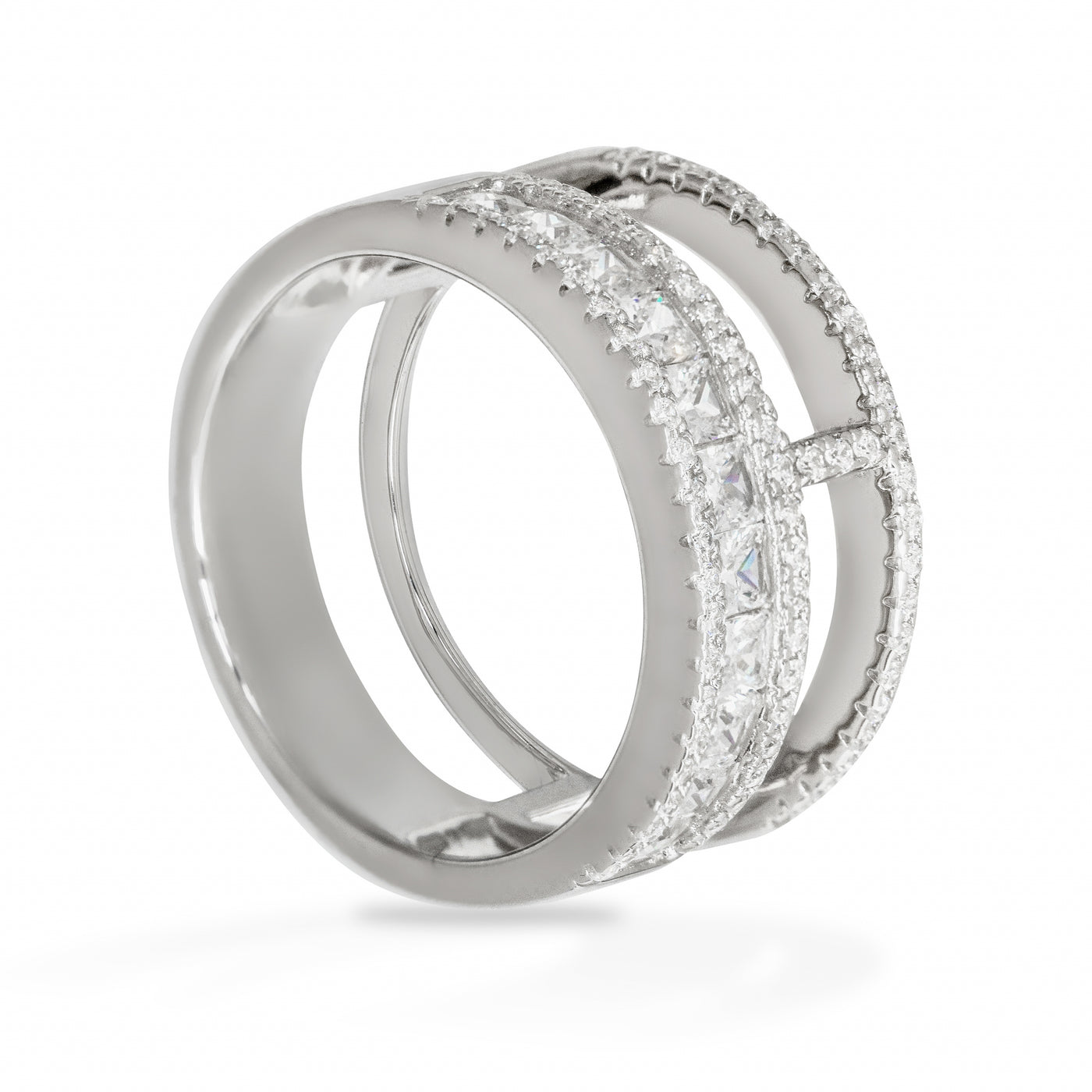 Elise Separated Pave - Ring