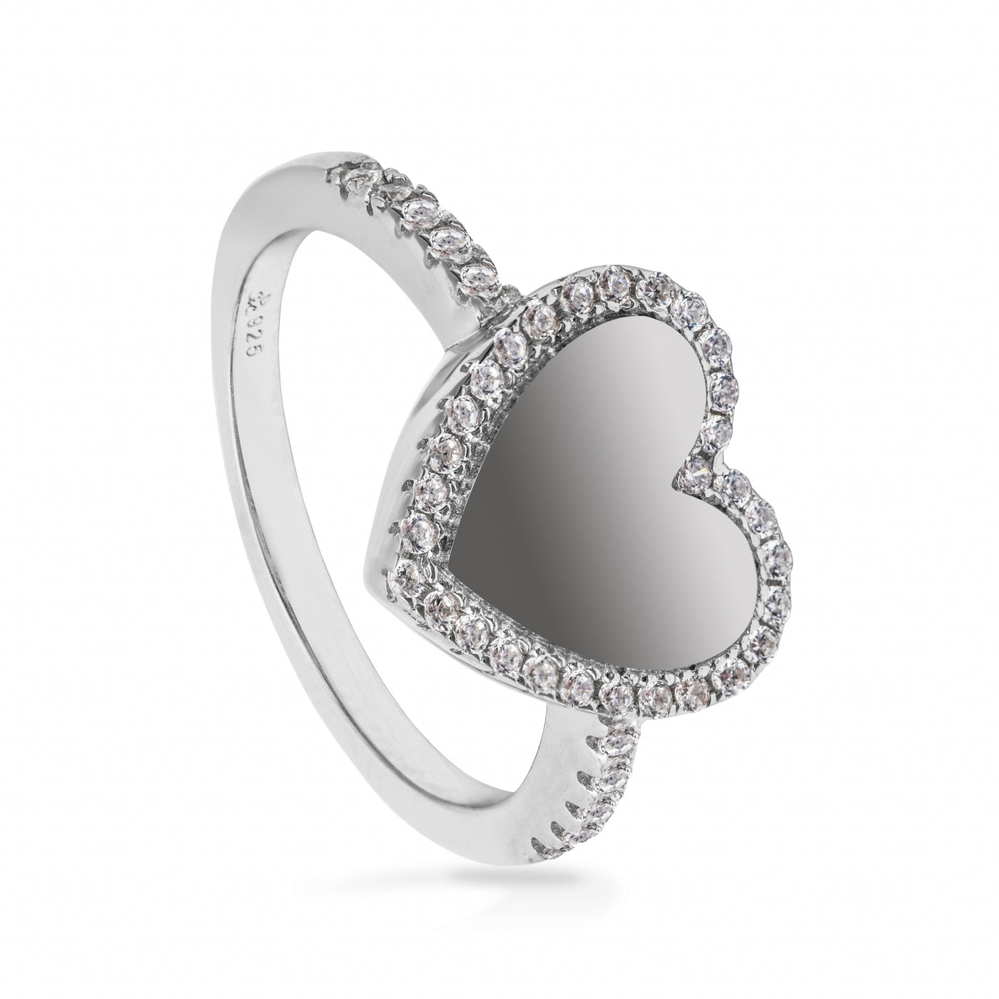 Heart Whiteout Pave - Ring