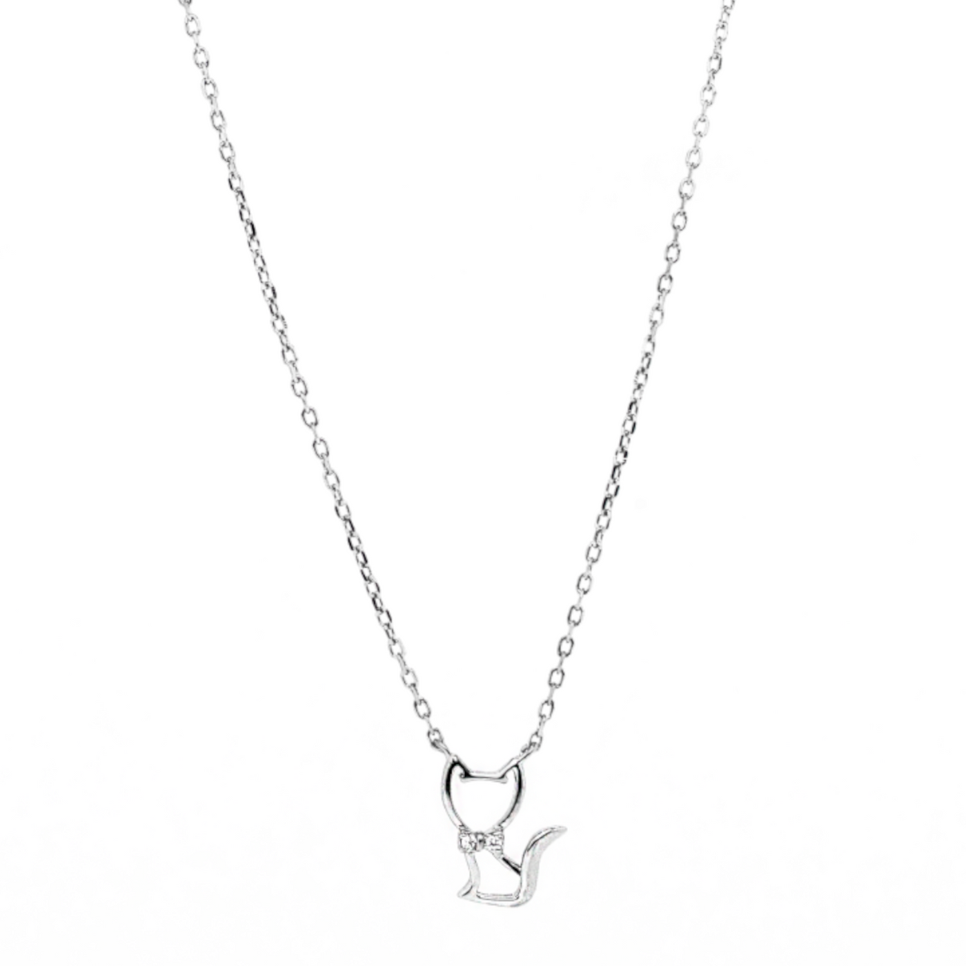 Silver Kitten - Necklace