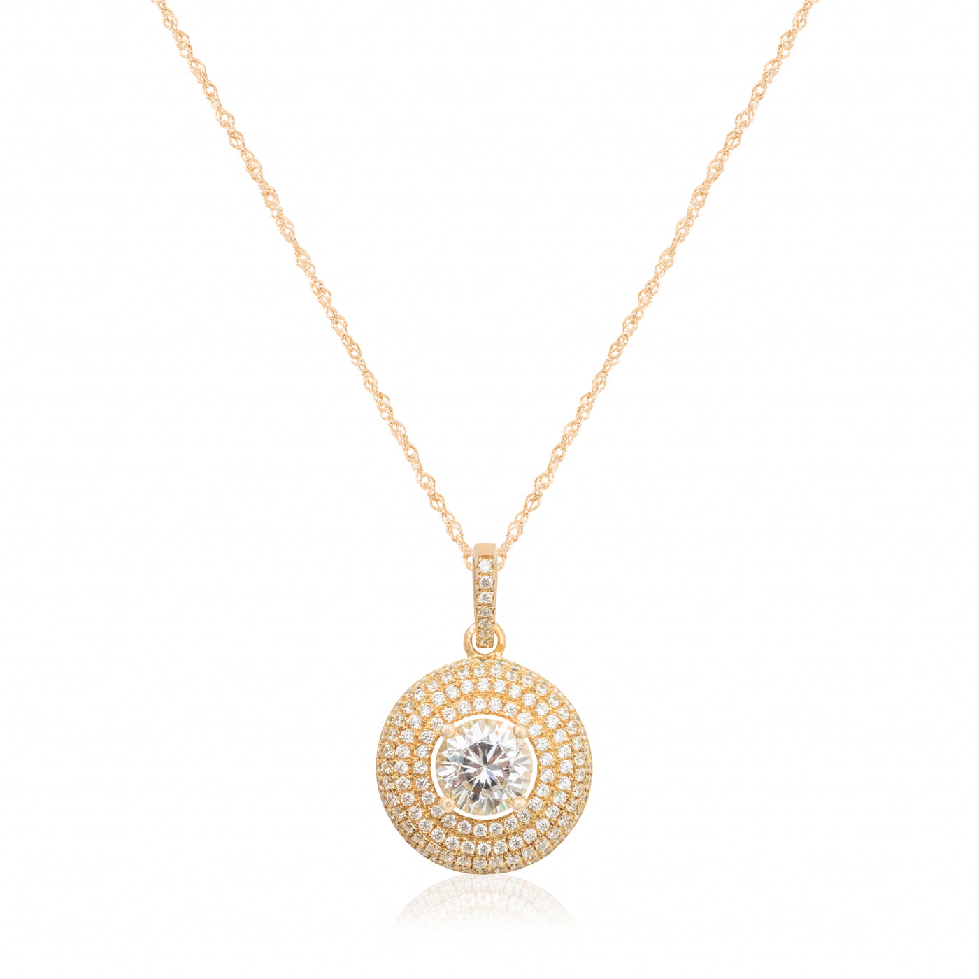 Ambre Cercle Or - Collier