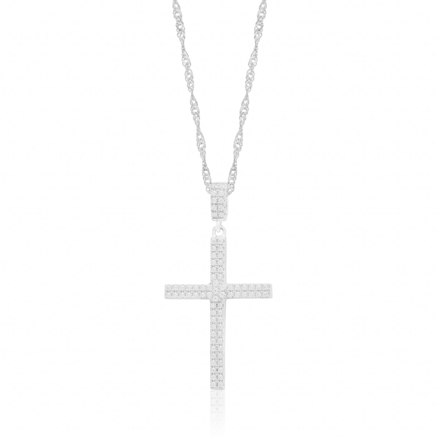Helena White Cross - Necklace