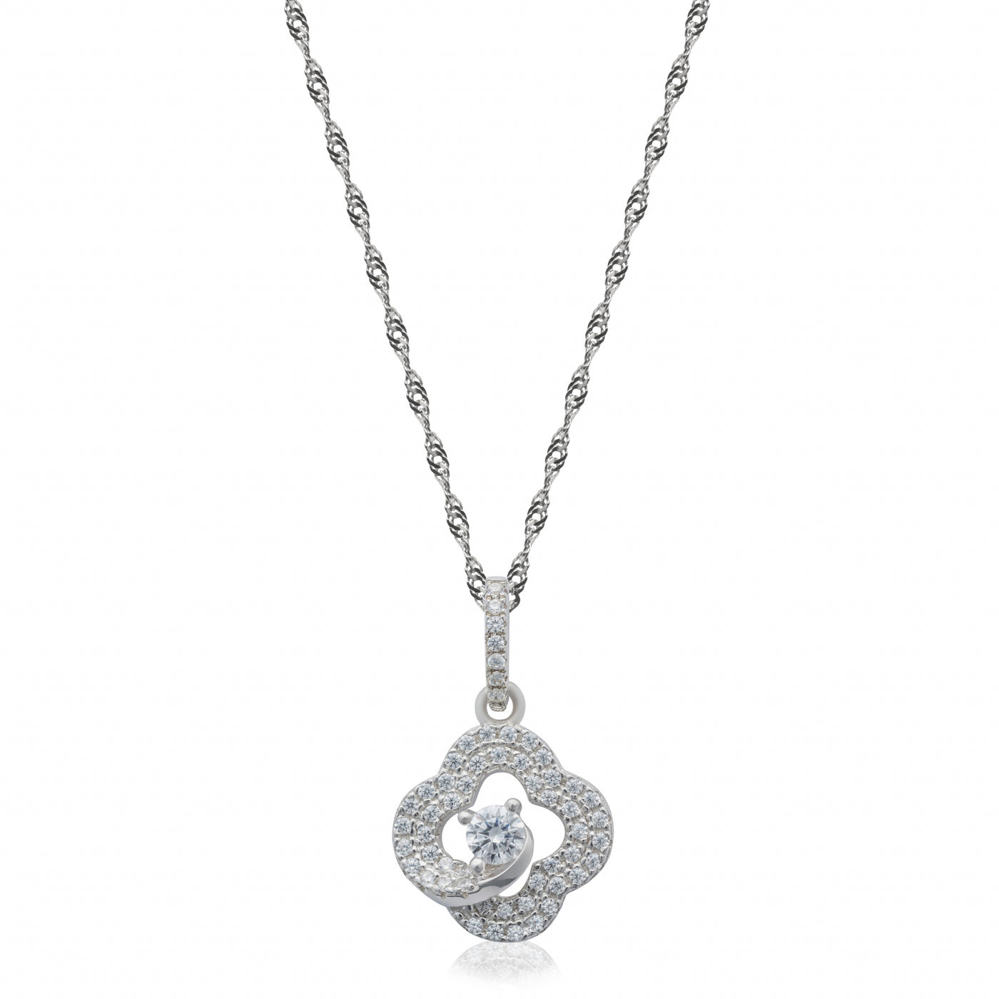 Amber Fleur Irregular Stone - Necklace