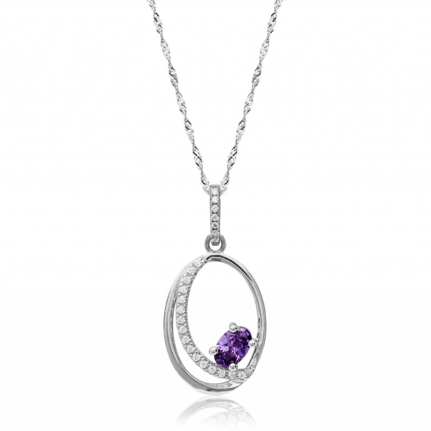 Lull Purple Stone - Necklace
