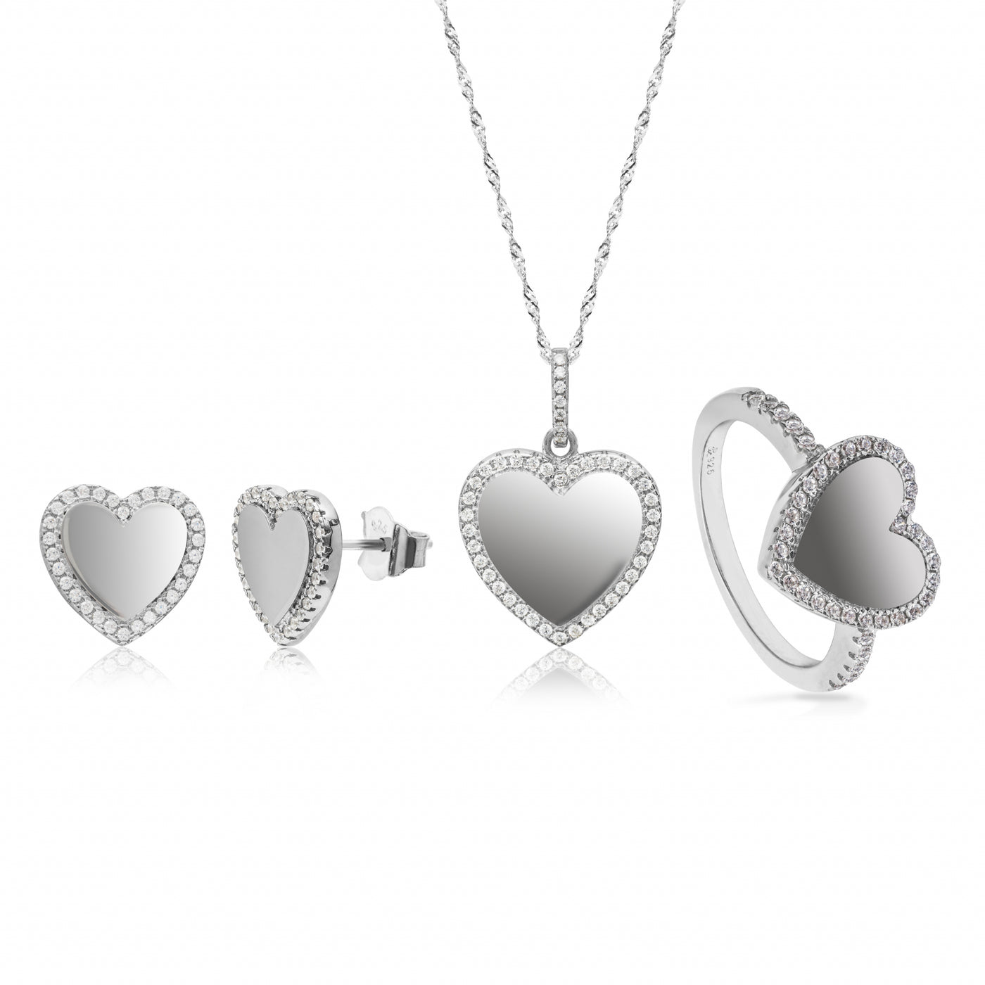 Heart Whiteout Pavé - Set