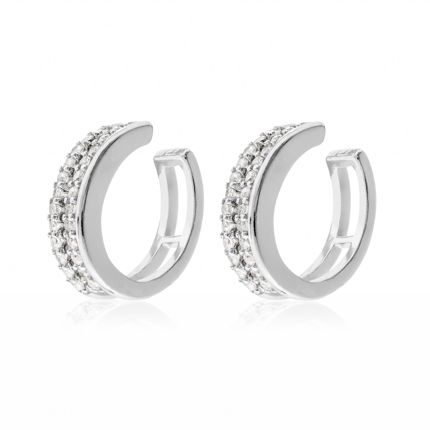 Marine B Pave - Ear Cuffs