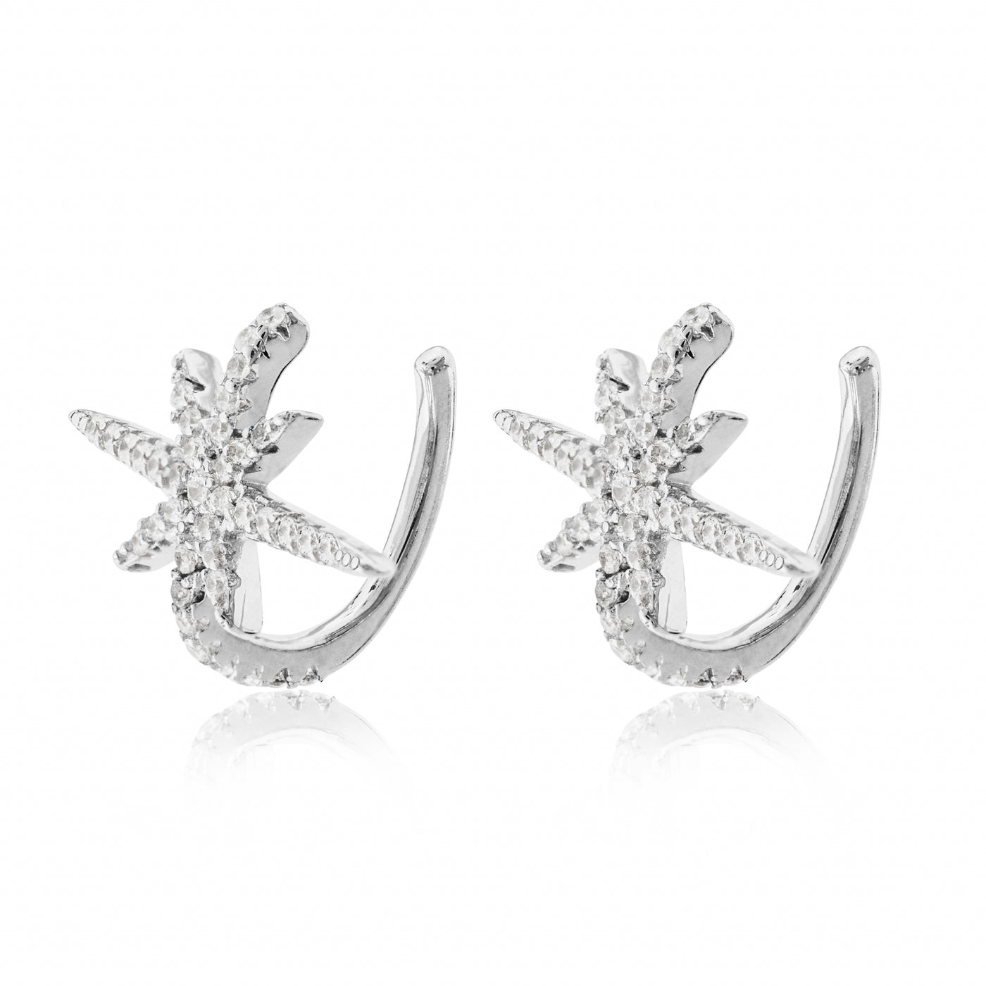 Shooting Star Pave - Ear Cuffs