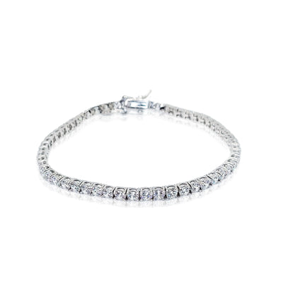 Agnes Clear Stone Slim - Bracelet Tennis