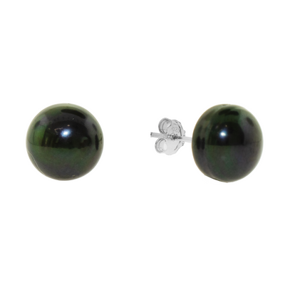 Black Pearl - Stud Earrings