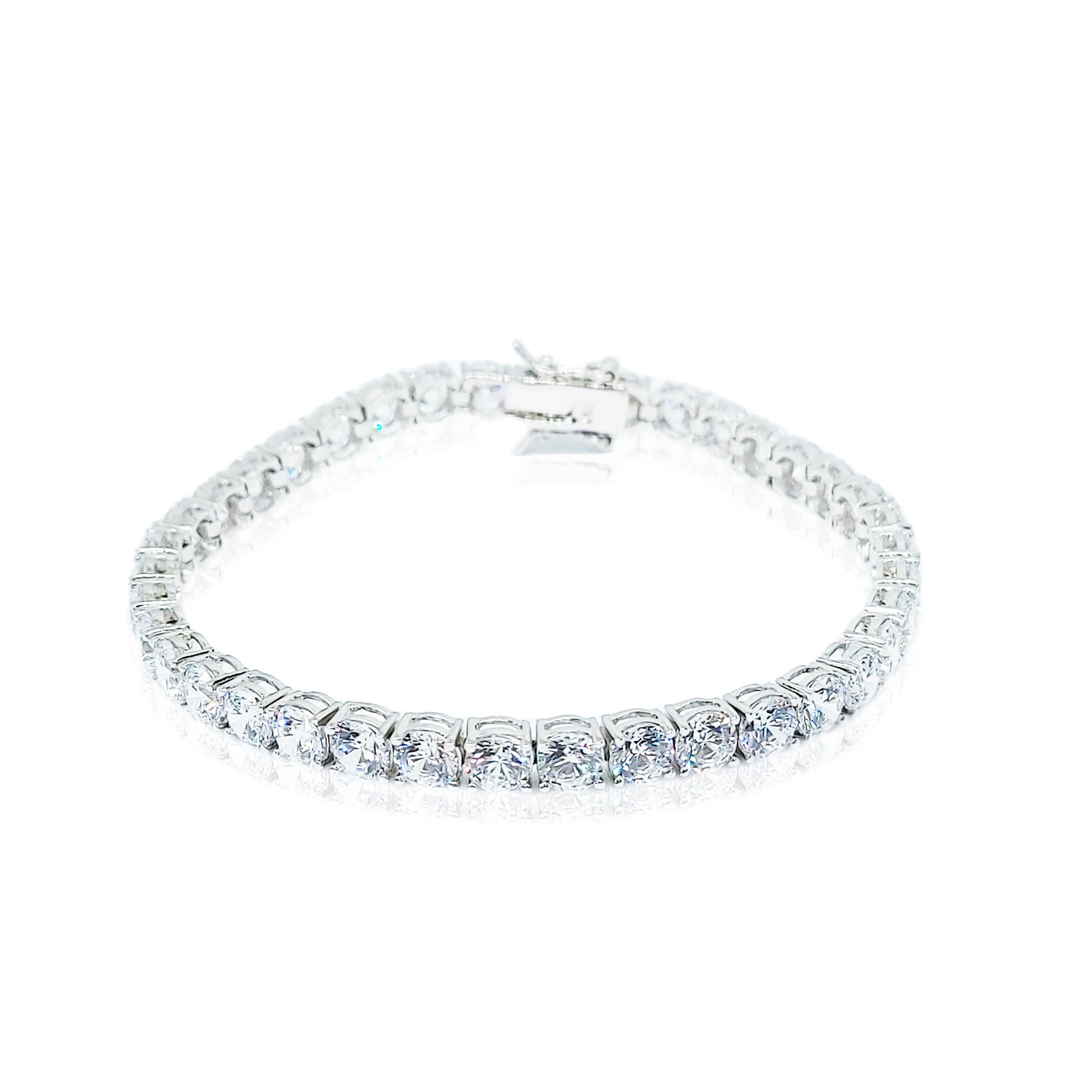 Agnes Clear Stone Grosse - Bracelet Tennis