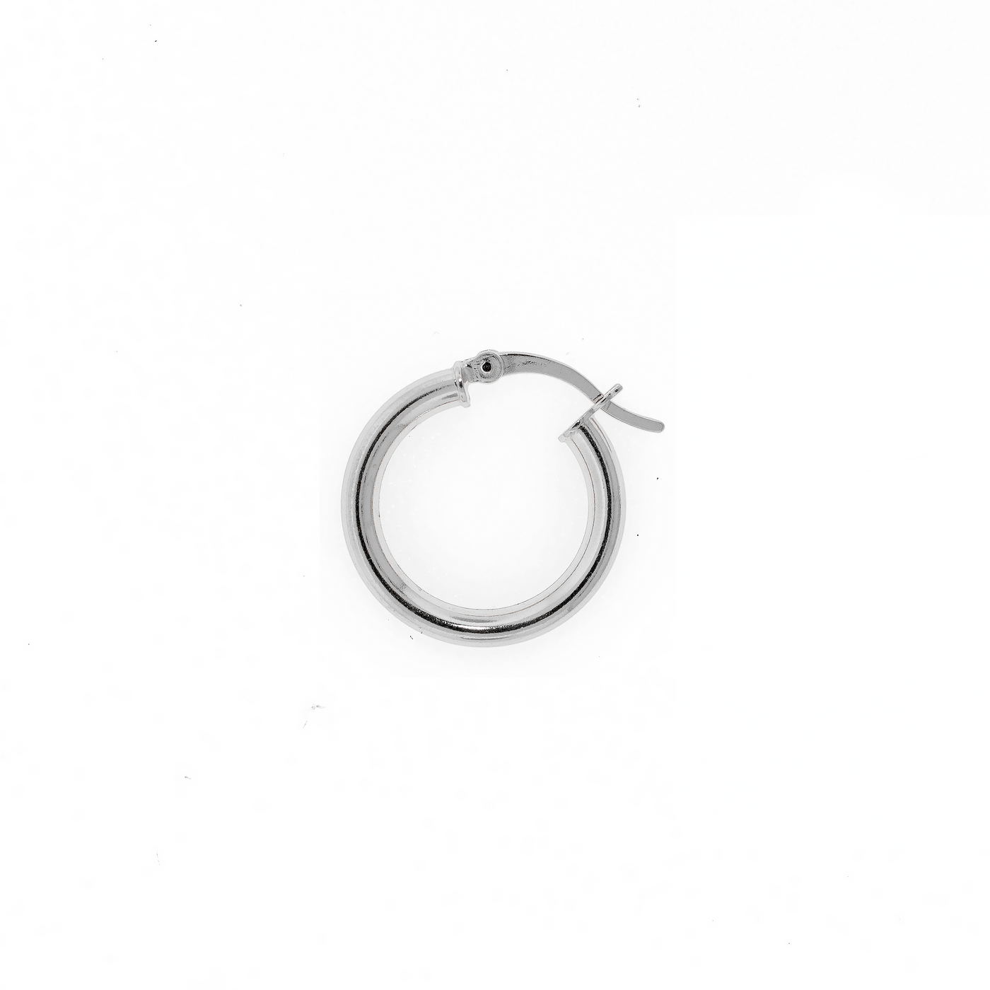 Hoop Earring 3 mm Silver - Rhodium