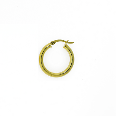 Hoop Earring 3 mm - Gold